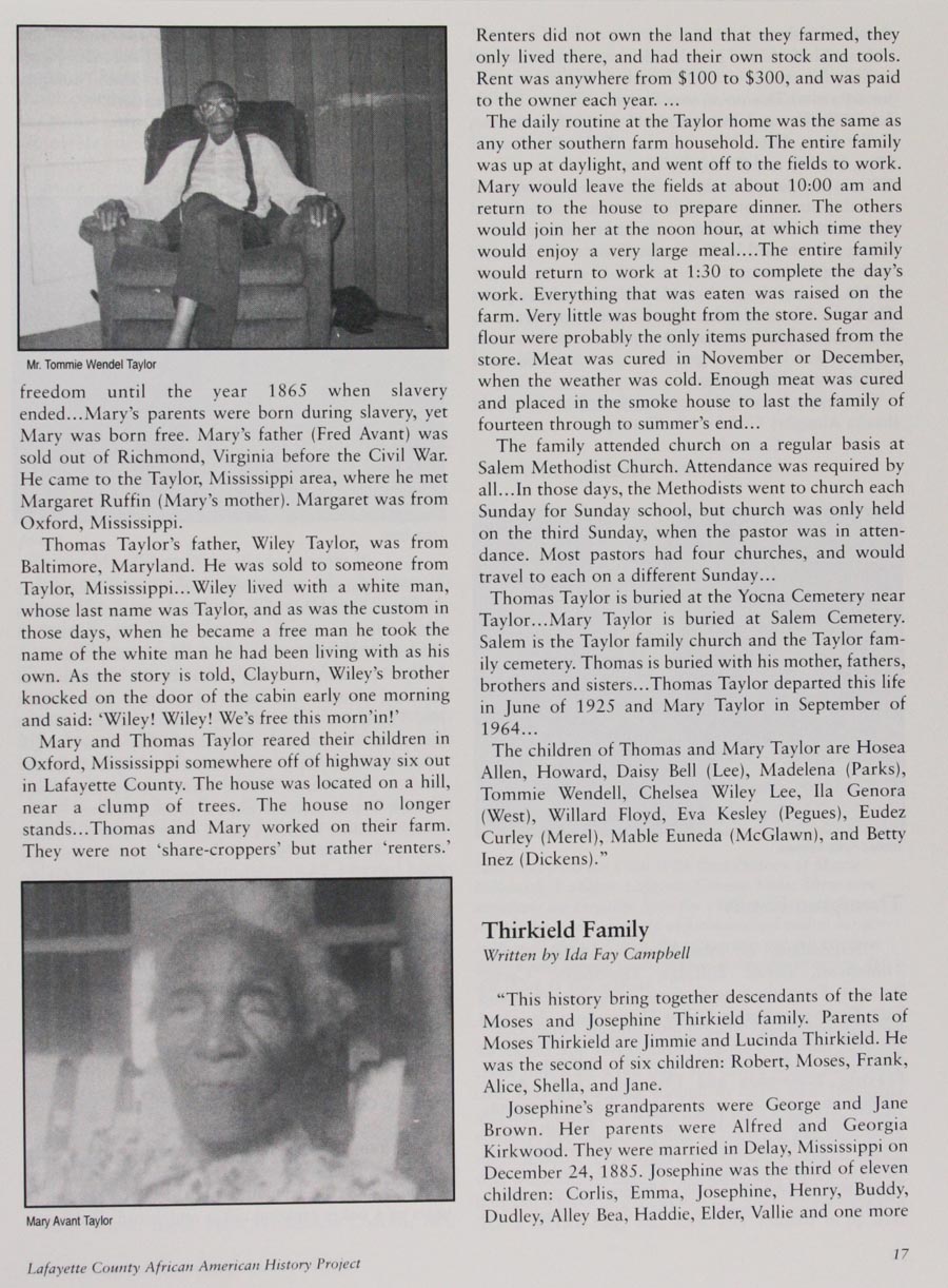 African American History Project page